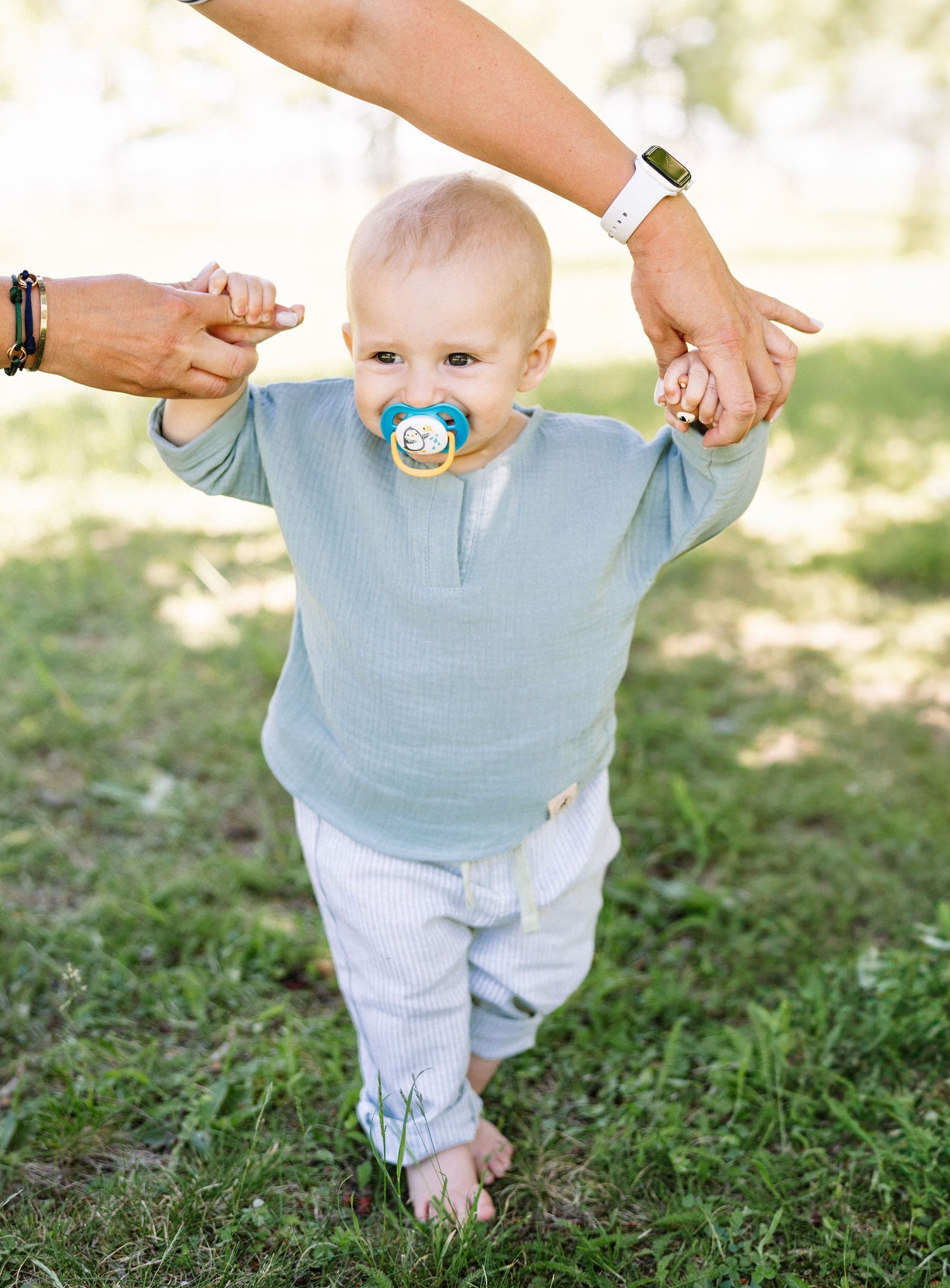 Mušelínové dětské tričko - OLIVOVÁ