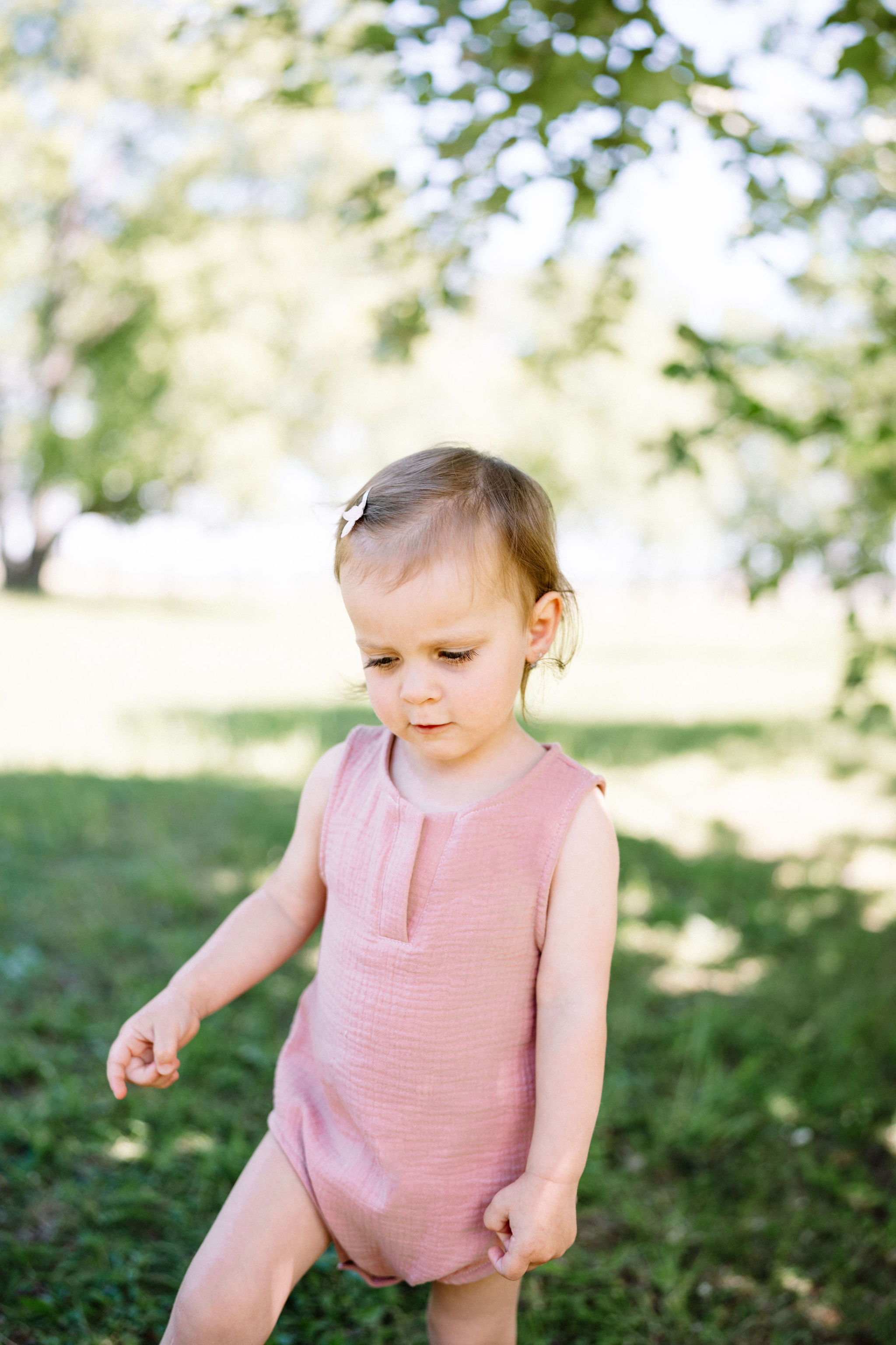 Mušelínové dětské body - STARORŮŽOVÁ