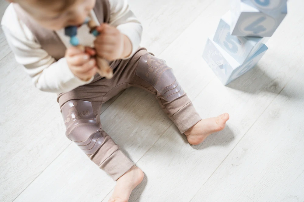 POLEZU+ Protiskluzové kalhoty s kšandami 2v1 - BÉŽOVÁ