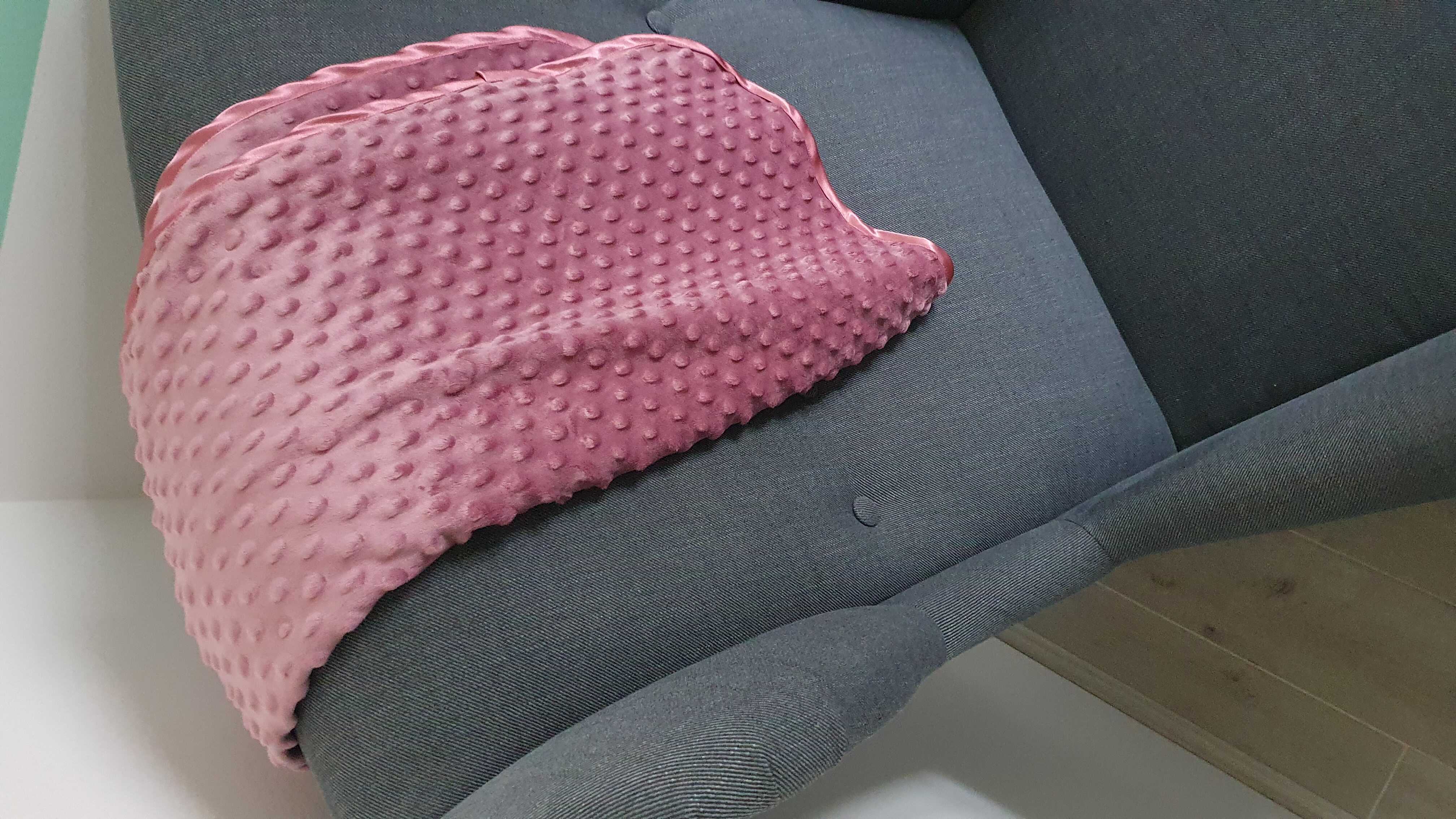 Hřejivá jednobarevná deka MINKY - STARORŮŽOVÁ