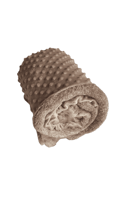 Luxusní extra teplá deka s chloupkem - SVĚTLE HNĚDÁ