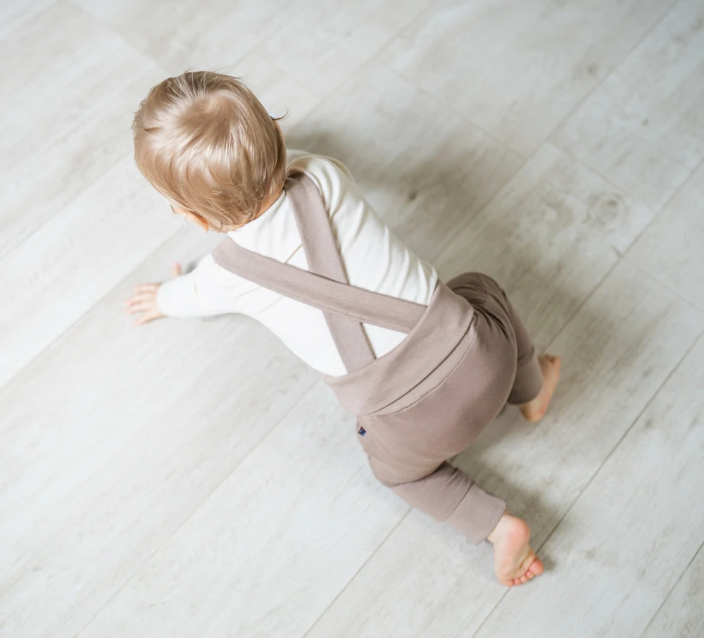 POLEZU+ Protiskluzové kalhoty s kšandami 2v1 - BÉŽOVÁ