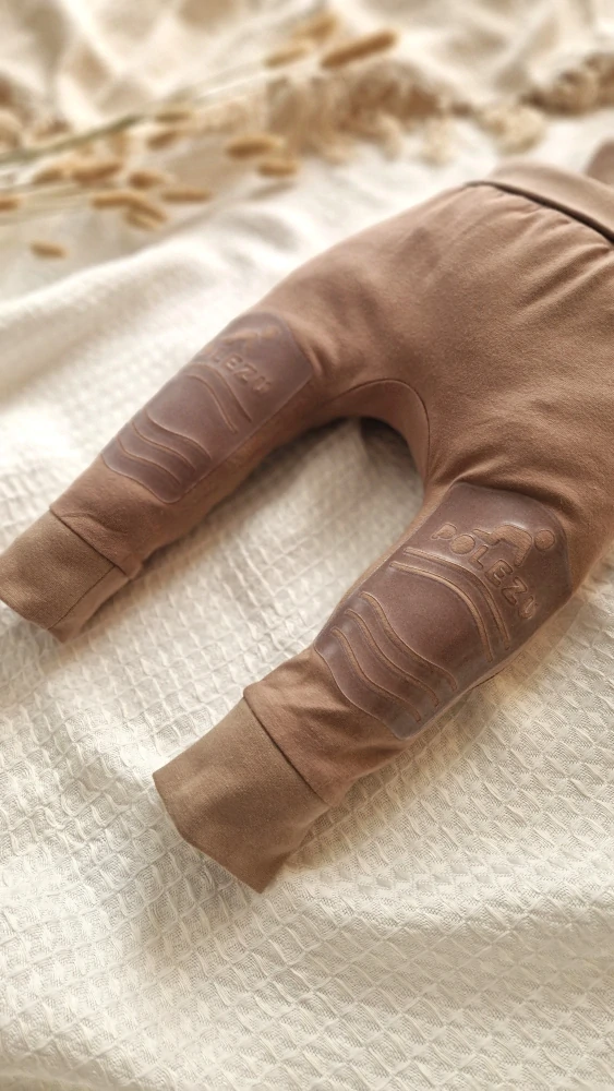 POLEZU+ Protiskluzové kalhoty s kšandami 2v1 - BÉŽOVÁ